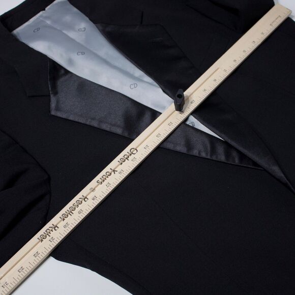 Vintage Christian Dior Monsieur Tuxedo Dinner Jacket Made in USA Men Size 43R - Picture 10 of 11